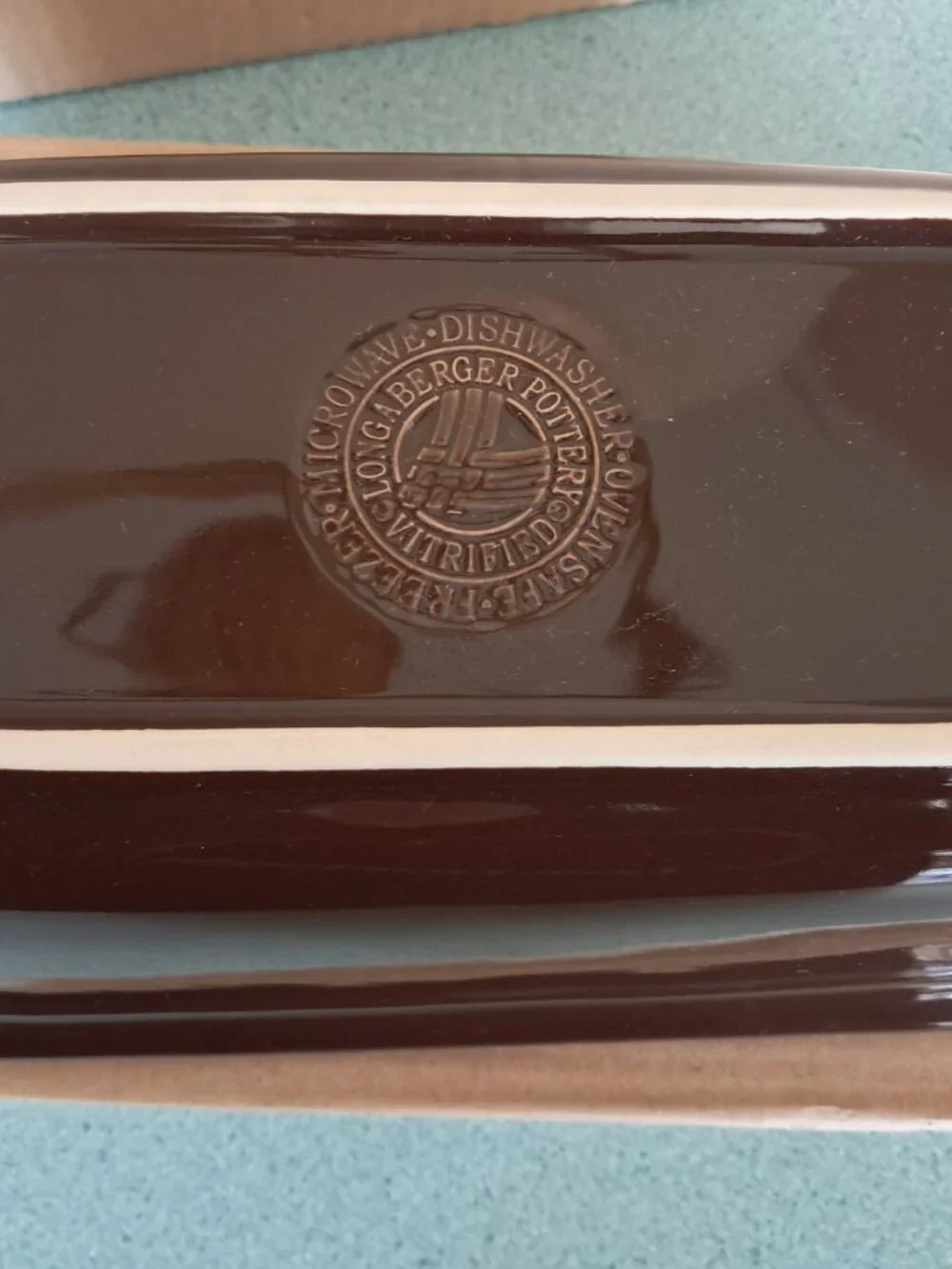 Longaberger Pottery large Loaf Dish